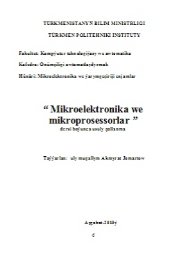 Mikroelektronika we mikroprosessorlar